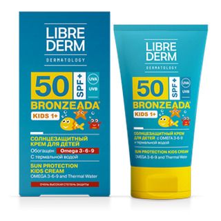 фото упаковки Librederm Bronzeada детский солнцезащитный крем SPF50+