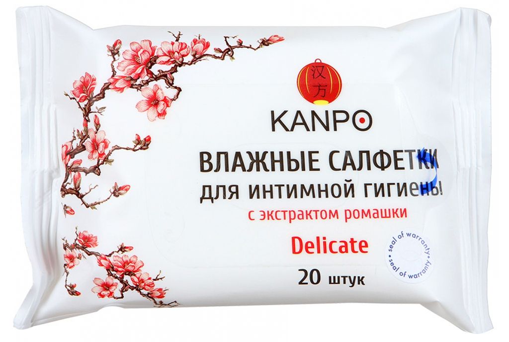 фото упаковки Kanpo Салфетки влажные для интимной гигиены
