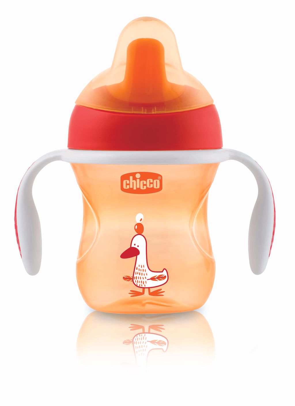 Chicco Training Cup Чашка-поильник 6+, красного цвета, 1 шт.