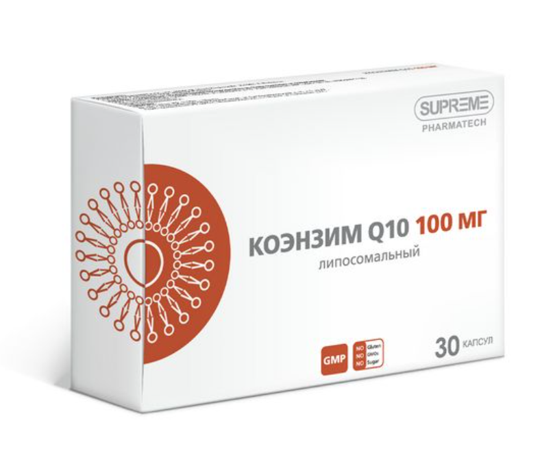 фото упаковки Supreme Pharmatech Коэнзим Q10 липосомальный