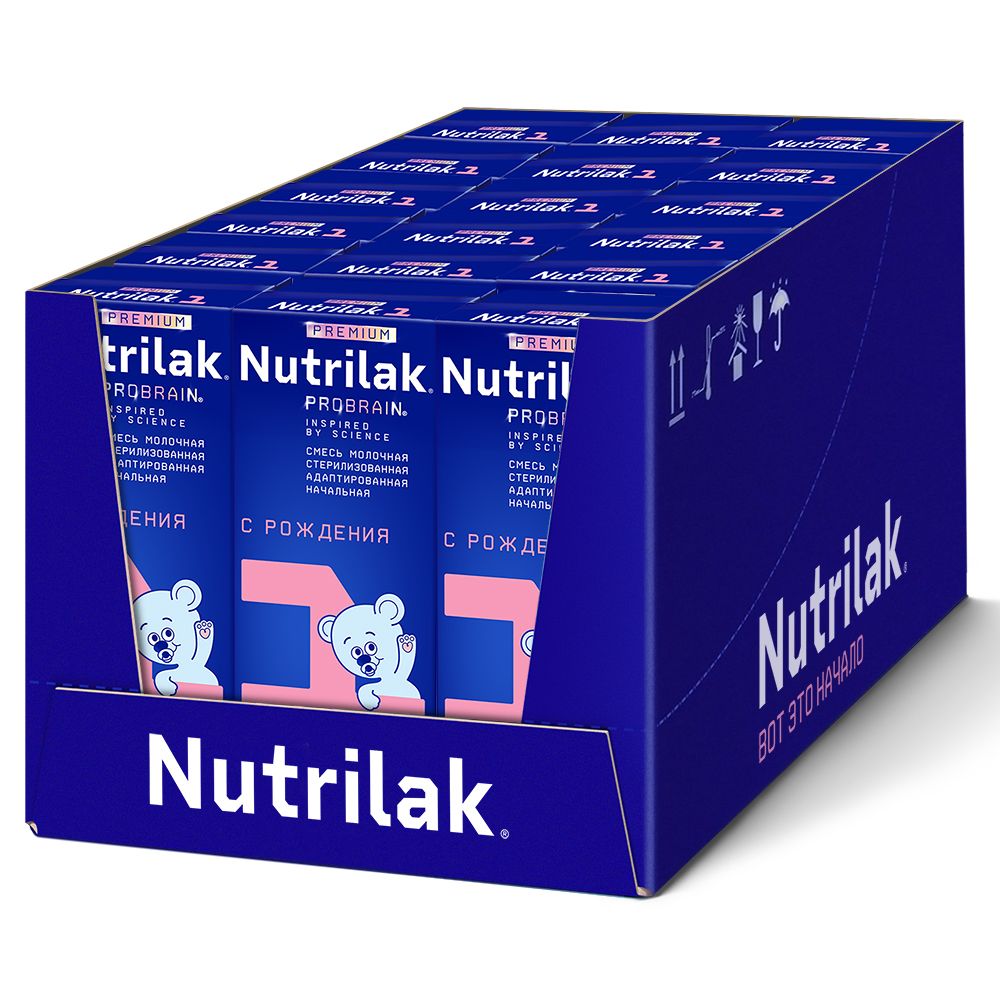 Nutrilak Premium 1 Смесь молочная адаптированная с рождения, от 0 до 6 мес., смесь молочная, жидкая, готовая к употреблению, 200 мл, 1 шт.