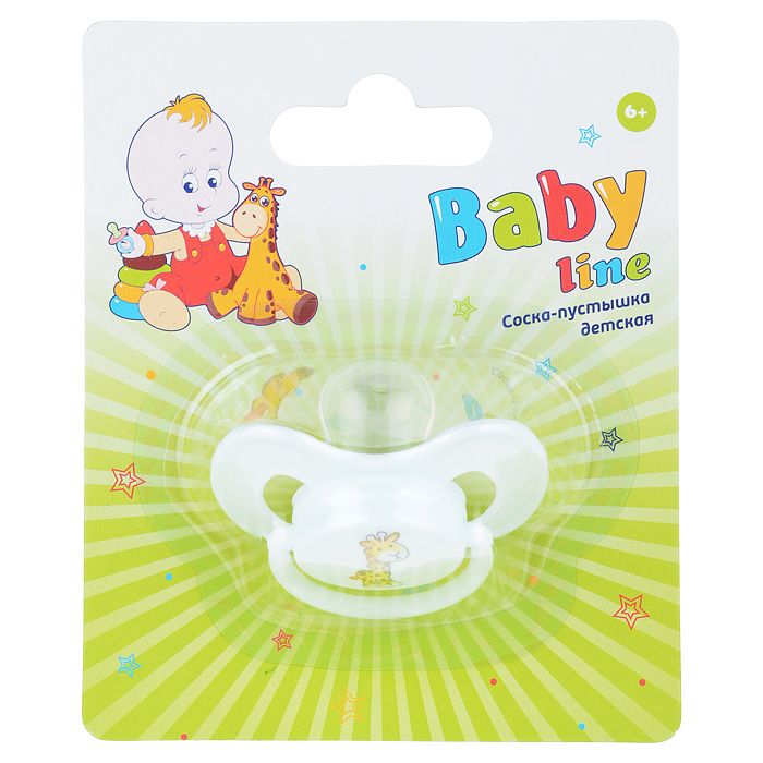 фото упаковки Babyline соска-пустышка детская силиконовая круглая