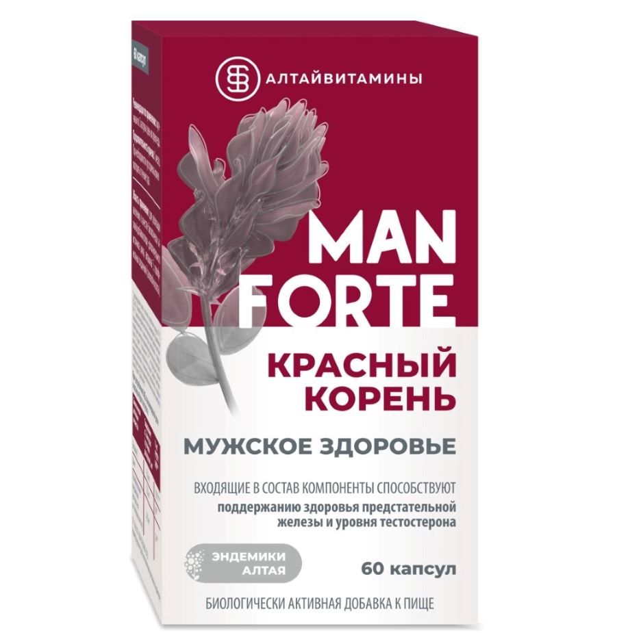 фото упаковки Красный корень man forte мужское здоровье