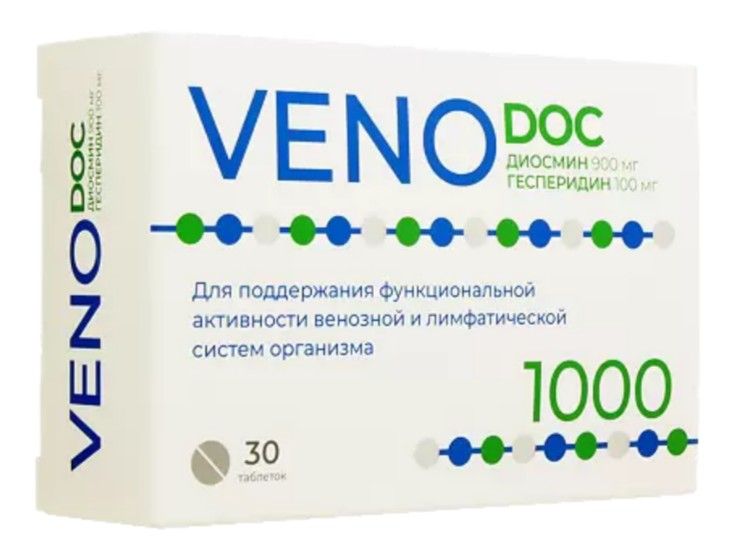 фото упаковки VENO DOC Диосмин и Гесперидин 1000