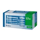 Индапамид-КРКА, 1.5 мг, таблетки с пролонгированным высвобождением, покрытые пленочной оболочкой, 30 шт.