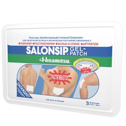 Salonsip пластырь обезболивающий гелевый