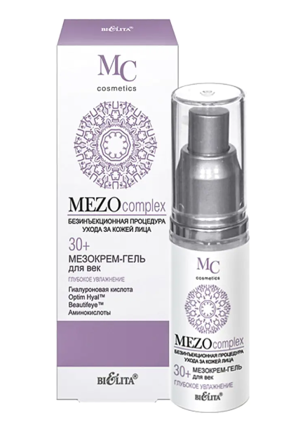 Belita MEZOcomplex Мезокрем-гель для век 30+, глубокое увлажнение, 30 мл, 1 шт.