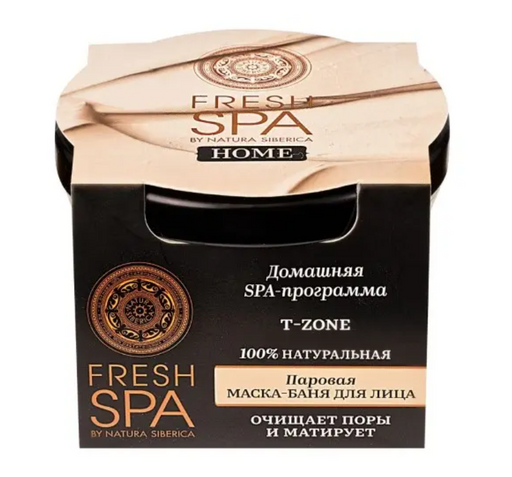 Natura Siberica Fresh Spa Home Маска для лица паровая Т-ZONE, маска для лица, 75 мл, 1 шт.