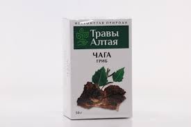 Чага гриб Травы Алтая, 50 г, 1 шт.