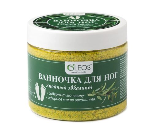 Oleos Ванночка для ног, Знойный эвкалипт, 350 г, 1 шт.