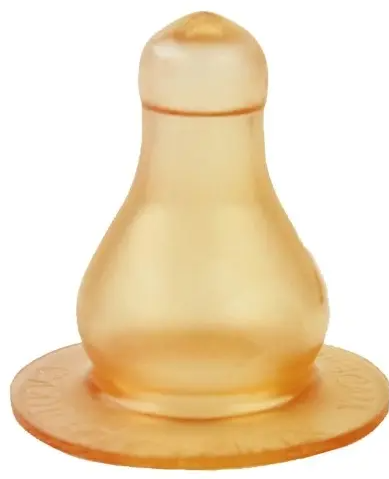 Курносики соска латексная большого размера для молока, арт. 12132, средний поток, для бутылочек со стандартным горлом, 1 шт.
