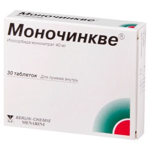 Моночинкве, 40 мг, таблетки, 30 шт.