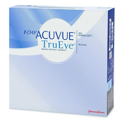 1-Day Acuvue TruEye Линзы контактные Однодневные, BC=8,5 d=14,2, D(-2.25), стерильно, 90 шт.